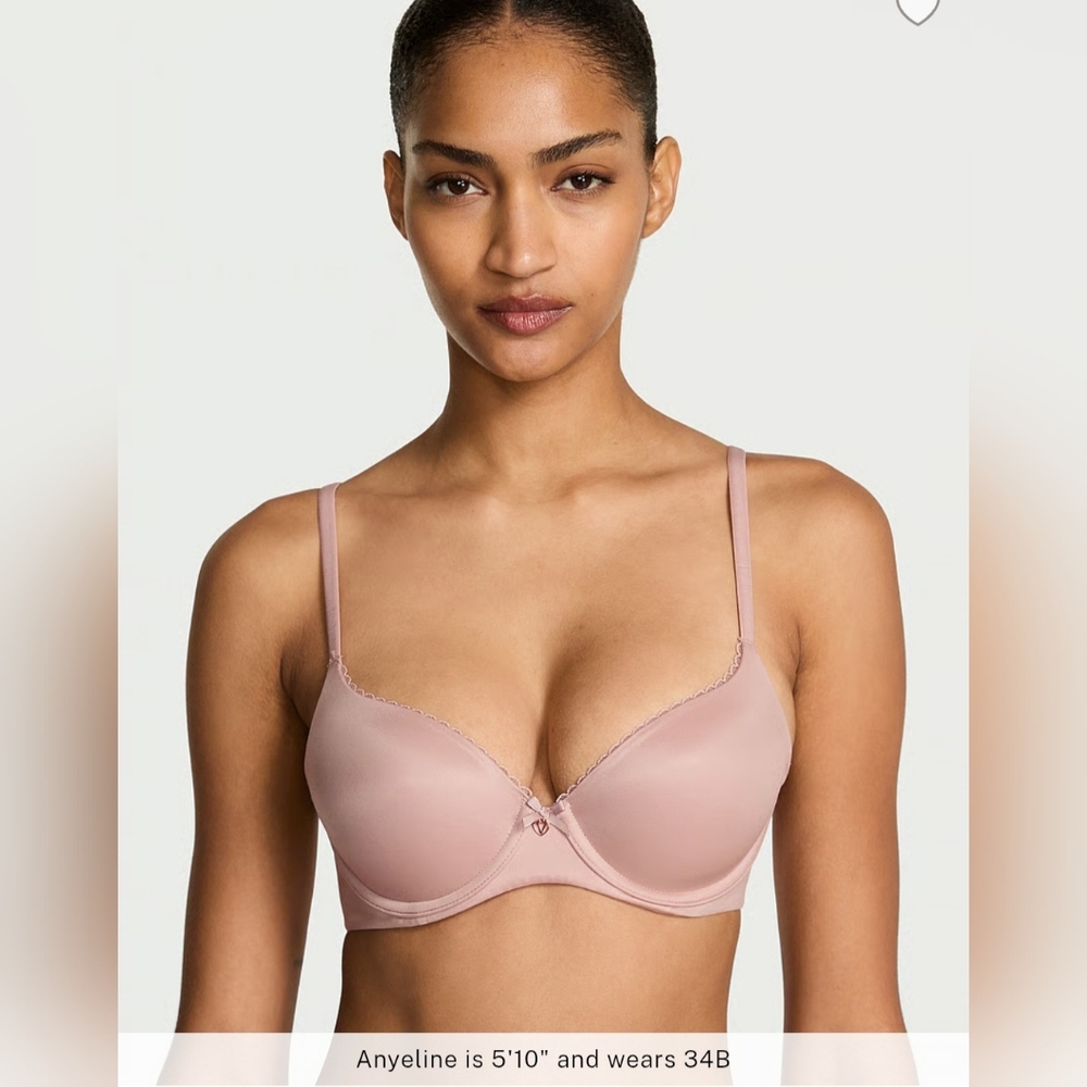 Body by Victoria Lightly Lined Smooth Demi Bra In "Talc"